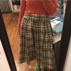 Honey P plaid w/ lace overlay skirt!